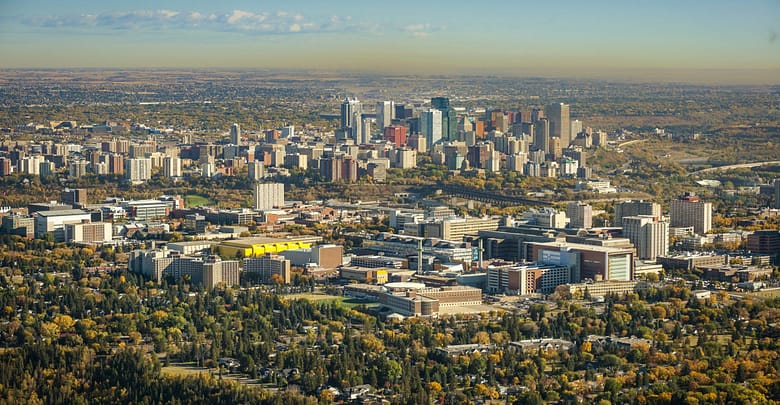 U of A campus aerial