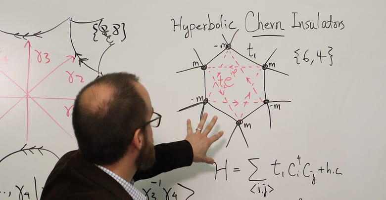 theoretical quantum mechanics equations written on whiteboard